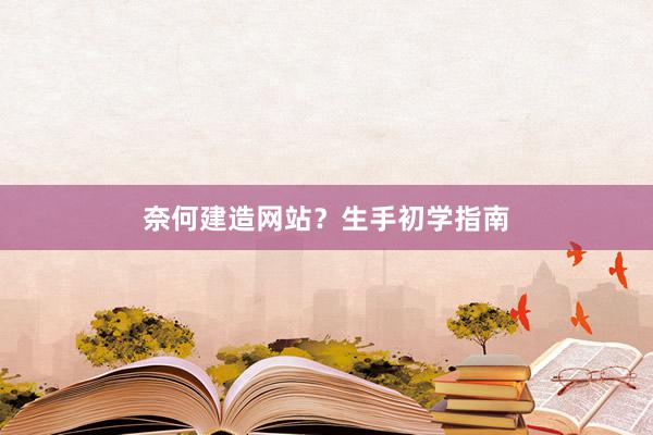 奈何建造网站？生手初学指南