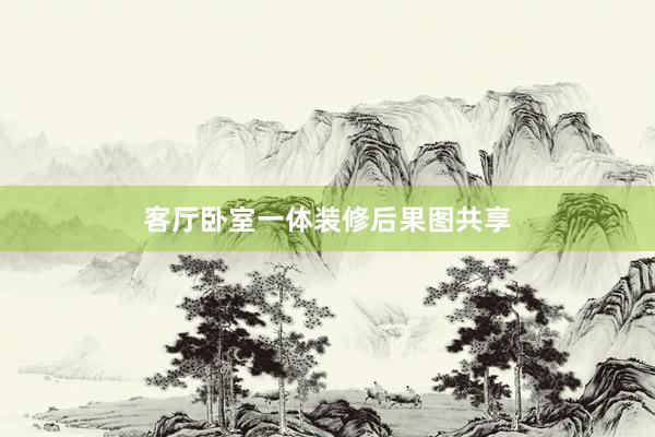 客厅卧室一体装修后果图共享